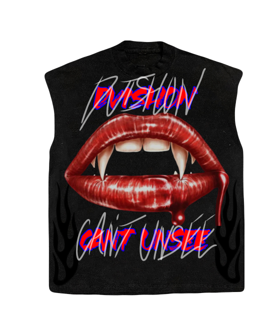 BLACK (DVISHON CANT UNSEE) Sleeveless Tee