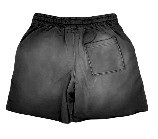 BLACK (DVISHON CANT UNSEE) Washed Shorts